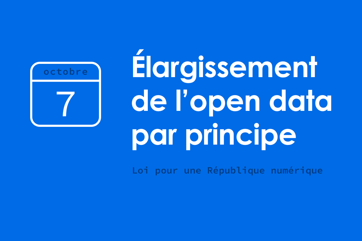 Image de couverture de l’article consacré à l’entrée en application du principe d’ouverture spontanée des données